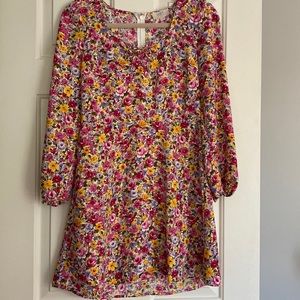 NWT Loft Floral Long Sleeve Dress Size 2 Petite